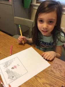 Ivywood student working on a project at home