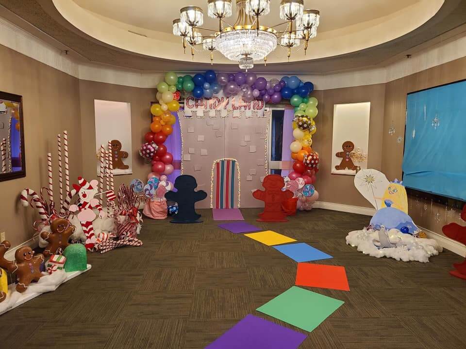 The Classroom was transformed into candyland at our daddy-daughter dance